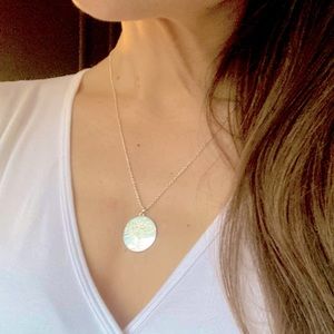 Stella & Dot Tree of Life pendant necklace, silver